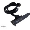 Adaptér AKASA MB interný, USB 3.1, držiak PCI s konektorom typu C, nízky profil 8 cm, 50 cm