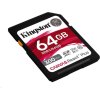 Kingston 64GB Canvas React Plus SDHC UHS-II 300R/260W U3 V90 pre Full HD/4K/8K
