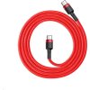 Nabíjací/dátový kábel Baseus Cafule Series USB-C na USB-C PD2.0 60W Blesk 1m, červený
