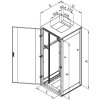 19" racková skriňa TRITON 15U/600x1000