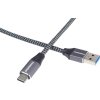 PREMIUMCORD USB-C na USB 3.0 A (USB 3.1 generácia 1, 3A, 5Gbit/s) 1m opletenie
