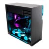 IN WIN case 101C Black, Midi Tower, priehľadná strana, bez zdroja napájania