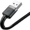 Baseus Cafule nabíjací/dátový kábel USB na Lightning 2,4A 0,5 m, sivo-čierny