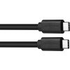 Dátový a nabíjací kábel USB Type-C na USB Type-C, 100 cm, čierny