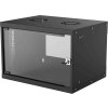 Intellinet 19" rack BASIC 6U/400 mm, čierny, rozložený flatpack