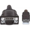 MANHATTAN Prevodník USB na sériový port (USB AM/DB9M, RS232), Polybag