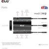 Club3D Dokovací stanice USB-C 7v1, 2xDP, 2xUSB-C, 2xUSB, 1xRJ45, černá