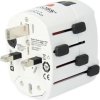 SKROSS cestovní adaptér PRO World, 6.3A max., uzemněný, vč. adaptéru pro ostatní vidlice, univerzální pro celý svět