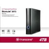 Externý pevný disk TRANSCEND 3,5" USB 3.1 StoreJet 35T3, 4 TB, čierna, Turbo
