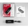 AXAGON ADE-XR, USB 2.0 - Fast Ethernet sieťová karta, auto inštal, čierna