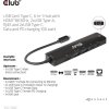 Club3D Hub USB-C, rozbočovač 6 v 1 s HDMI 8K30Hz, 2xUSB typu A, RJ45 a 2xUSB typu C, Data a PD nabíjení 100W