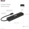 Club3D Hub USB-C, rozbočovač 6 v 1 s HDMI 8K30Hz, 2xUSB typu A, RJ45 a 2xUSB typu C, Data a PD nabíjení 100W