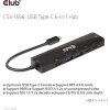 Club3D Hub USB-C, rozbočovač 6 v 1 s HDMI 8K30Hz, 2xUSB typu A, RJ45 a 2xUSB typu C, Data a PD nabíjení 100W