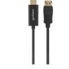 MANHATTAN Kábel DisplayPort na HDMI 1080p, 1.8 m, čierna