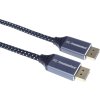 Kábel PREMIUMCORD DisplayPort 1.4 pripojovací kábel, kovové a pozlátené konektory, 2 m