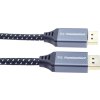 Kábel PREMIUMCORD DisplayPort 1.4 pripojovací kábel, kovové a pozlátené konektory, 2 m