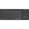 C-TECH Klávesnice WLTK-03, Bezdrátová, Touchpad, černá
