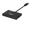 Club3D Video hub MST (Multi Stream Transport) DisplayPort na 4x DisplayPort, napájanie USB