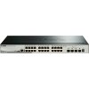D-Link DGS-1510-28X 28-portový gigabitový stohovateľný inteligentný riadený prepínač, 24x gigabit RJ45, 4x 10G SFP+