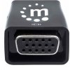 Adaptér Manhattan HDMI na VGA, mikrokonvertor, HDMI samec na VGA samica, audio, čierny