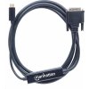 Manhattan kábel USB-C na DVI, 2 m, čierny
