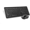 Súprava A4tech 4200N je bezdrôtová. kľúče. + bezdrôtové pripojenie. Optická myš V-Track,CZ/US, USB