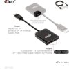 Videoadaptér Club3D MST (Multi Stream Transport) DisplayPort 1.4 na DisplayPort 1.4 Duálny monitor 4K60Hz (M/F), čierny