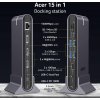 ACER 15in1 USB Type-C Universal Mini-dock: Host interface: USB-C, 2x USB-A 2.0, 1x USB-A 3.2 Gen2, 1x USB-A 3.2 Gen1, 1