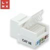 LYNX keystone UTP Cat5e, samozařevácí, 90 stp., bílý