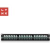 LYNX 19" patch panel  48-port, UTP Cat6, 50µ, nestíněný, černý