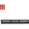 LYNX 19" patch panel  48-port, UTP Cat5e, 50µ, nestíněný, černý