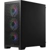 Cooler Master case Elite 302, Průhledná bočnice, mATX, 3x 120mm ARGB Fan, černá