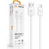 ALIGATOR Datový kabe 2A USB-C 2m, bílý