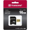 Karta TRANSCEND MicroSDHC 16GB 500S, UHS-I U3 V30 + adaptér