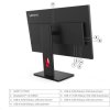 LENOVO LCD ThinkVision T27Q-40- 27",IPS,mat,16:9,2560x1440,178/178,4/6ms,350cd/m2,1500:1,CAM,DP,HDMI,PIVOT,VESA,3Y