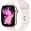 Apple Watch Series 11 GPS 46mm Rose Gold Aluminium Case with Light Blush Sport Band - S/M