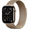 Apple Watch Series 11 GPS + Cellular 42mm Gold Titanium Case with Gold Milanese Loop