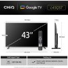 CHiQ L43QST TV 43", FHD, QLED, ultratenká, Android14, Dolby Audio, Frameless