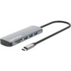 MANHATTAN Dokovací stanice USB-C 9v1, 1xHDMI, 2xUSB-C, 3xUSB, 1xRJ45, čtečka SD karet, šedá