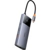 Baseus hub Series 2 USB 6v1 (USB-C/HDMI4K60Hz/USB-C(10Gbps)/USB-A(10Gbps)/RJ45/USB-C(PD) šedý