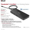 Club3D Dokovací stanice USB-C 11v1, 2xDP, 3xUSB-C, 3xUSB, 1xRJ45, čtečka SD karet, černá