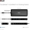 Club3D Dokovací stanice USB-C 11v1, 2xDP, 3xUSB-C, 3xUSB, 1xRJ45, čtečka SD karet, černá
