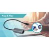 kovový gigabitový ethernetový adaptér iTec USB-C