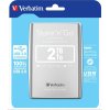 VERBATIM HDD 2.5" 2TB Store 'n' Go USB 3.0, Strieborná