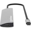 MANHATTAN Dokovací stanice USB-C 7v1, 1xHDMI, 2xUSB-C, 2xUSB, čtečka SD karet, šedá