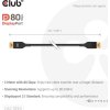 Club3D Kabel DisplayPort 2.1 na DisplayPort 2.1, VESA DP80, 8K240Hz/10K60Hz (M/M), 2m, černá