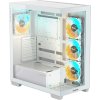 GIGABYTE case GB-C500PI ST, Mid tower, 1xUSB-C 3.2, 2xUSB 3.0, 4x 120mm ARGB Fan, bílá