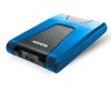 ADATA Externí HDD 2TB 2,5" USB 3.1 DashDrive Durable HD650, modrý (gumový, nárazu odolný)