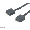 AKASA rozdeľovač pre RGB LED 1x samica/2x samec, 2ks v balení, čierny