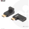 Club3D set adapterů USB-C Gen2 angled adapter set of 2, 4K120Hz, 240W, (M/F)